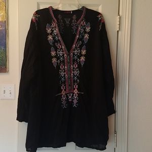 Johnny Was embroidered blouse